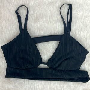 Tavik Black Stripe on Black Bikini Top